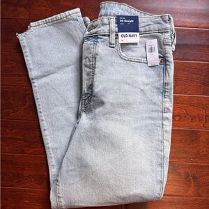 Old Navy Men's Straight Jeans in Light Blue